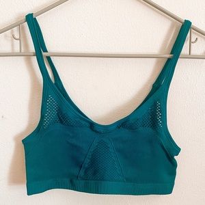 UO Out From Under Teal Laser Cut Bralette